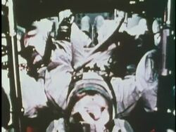 U.S. Astronaut Neil Armstrong steps from the Apollo 11, marking the first landing on the moon in 1969; U.S. Republican President Richard M. Nixon officially resigns from office in August 8, 1974. News Clip