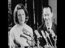 CAN 110 10-2-64 PRINCESS IRENE ENGAGED TO CARLOS, DUKE OF PARMA News Clip