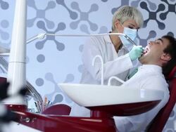 At the dentist Stock Footage
