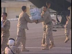 US helicopters evacuate, US ambassador, British navy ship docks News Clip