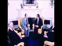 SYND07/10/72 PRESIDENT NIXON MEETS IRISH FOREIGN MINISTER News Clip