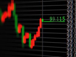 Foreign exchange market chart Stock Footage