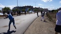 Black smoke seen rising from near US embassy during protest News Clip