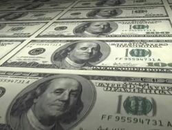 Hundred Dollar Bills loop. HD Stock Footage