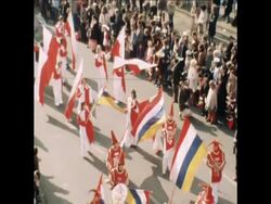SYND 26 2 79 FRANKFURT'S PRE-LENTEN ROSEN MONTAG CARNIVAL Instructional Video