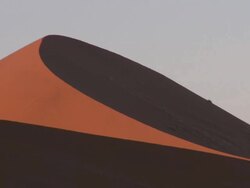 Sand dune, Sossusvlei, Namib-Naukluft, Namibia Stock Footage