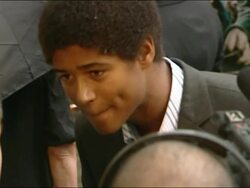 Alfred Enoch speaking to press at the premiere of Harry Potter and the Order of the Phoenix. News Clip