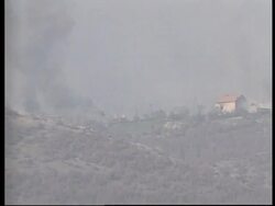 ALBANIA: KOSOVO CRISIS: SERB SOLDIERS BURN VILLAGE News Clip