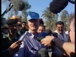 IRAQ: US WARNING OVER UN WEAPONS INSPECTIONS News Clip