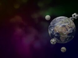 world ball sports loopable Stock Footage