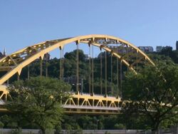 Pittsburgh,  Pennsylvania, Urban Scene, Bridge. Stock Footage