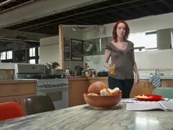 HD: Woman Looking Newspaper While Having Breakfast Stock Footage
