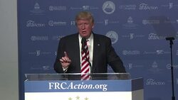 CLEAN : Trump appeals to faith based voters at values summit News Clip