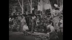 MS Workers working in factory / United States Stock Footage