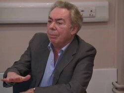 Andrew Lloyd Webber on what attracted him to making a musical on Stephen Ward and meeting Mandy Rice Davies at 'Stephen Ward Was Innocent' - press conference on December 2, 2013 in London, England. Stock Footage