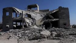 CLEAN : STOCKSHOTS: Al Bab, another Syrian city destroyed by the war News Clip