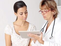 Diagnostic explaining Stock Footage