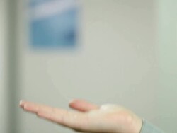 Hands with keys Stock Footage