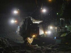 Open cast mining Stock Footage