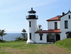 Admiralty Head Lighthouse Stock Footage