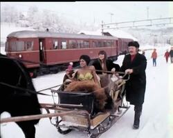 Movietone flies to Norway to film the 1970 range of swimwear from British Manufacturer Nelbarden. Two gorgeous models pose against the dramatic snowscape in the flimsiest of bikinis. Chilly but fril News Clip