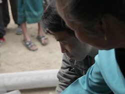 Villagers receive medical attention in remote Laos Stock Footage