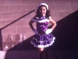 Purples Dress Dance 1960's Stock Footage