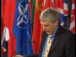 BELGIUM: NATO: BRIEFING ACCUSES SERBS OF ATROCITIES News Clip