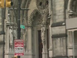 ATMOSPHERE - Attendees and media outside  Funeral For Actor James Gandolfini Stock Footage