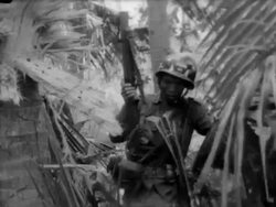 South Vietnamese Soldiers Seek Viet Cong Operatives Stock Footage