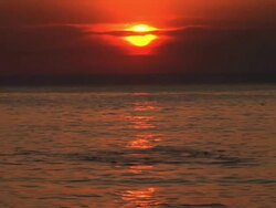 HD: Diving At Sunset Stock Footage