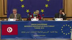 CLEAN : Tunisia vote transparent  credible: EU observers News Clip