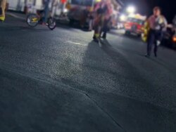 Night Fire Scene 02 Stock Footage