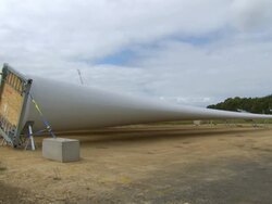 CU Shot of Blade on floor / Macarthur, Victoria, Australia Stock Footage
