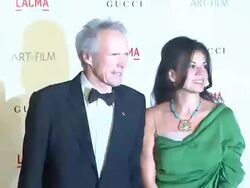 Clint Eastwood, Dina Eastwood at the LACMA Hosts Inaugural Art + Film Gala Honoring Clint Eastwood And John Baldessari Presented By GUCCI at Los Angeles CA.  Stock Footage