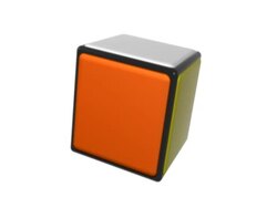 Colored cube spinning Stock Footage