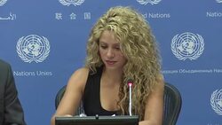 CLEAN : Shakira urges more help for refugees News Clip