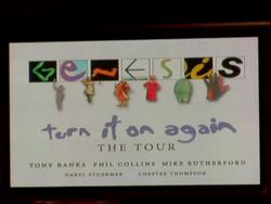 Announcement of Genesis 'Turn It On Again' Tour Dates Stock Footage