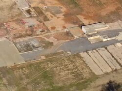 MS AERIAL Shot of ruins area / South Carolina, United States Stock Footage