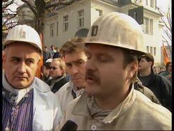 GERMANY: BONN: PROTESTING COAL MINERS CLASH WITH POLICE News Clip