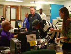 2014 Midterm Elections, early voting Stock Footage