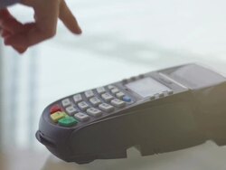 Credit Card Reader Stock Footage