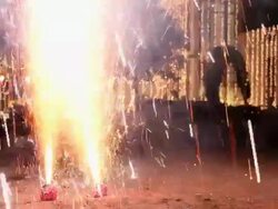 Fireworks in diwali festival, Delhi, India Stock Footage