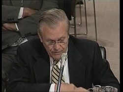 Rumsfeld, Franks before Senate Cmt over Iraq war News Clip