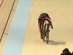 Sir Chris Hoy Cycles around Velodrome News Clip