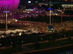 TIME LAPSE: Olympic Stadium Crowds Stock Footage