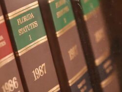 Books of Florida Law Stock Footage