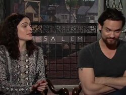 INTERVIEW - Janet Montgomery and Shane West - "Salem" Louisiana Press Junket Stock Footage