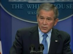 President Bush comments on Iraq, Afghanistan News Clip