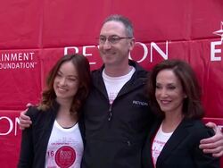Olivia Wilde, Alan Ennis and Lilly Tartikoff at 16th Annual EIF Revlon Run/Walk For Women Stock Footage